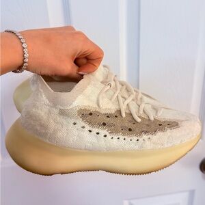 Yeezy Cream and Tan Women's Athletic Shoes